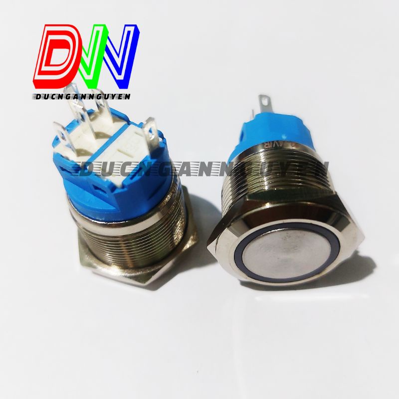 Nút Nhấn Nhả 22mm 5 chân 1NO 1NC 12-24V