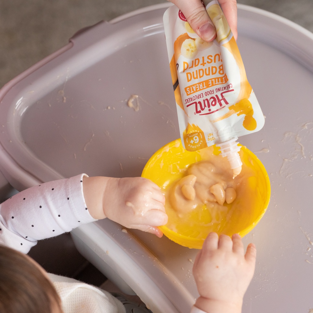 Túi Gạo Lứt, Súp Lơ &amp; Cá Hồi Heinz (120G) 8+ (Date 26/08/2023)