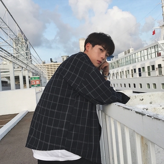 Áo Khoác Sơ Mi Caro Thời Trang Cho Nam