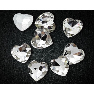 Đá Phale hình  trái tim đá nhọn size 10mm