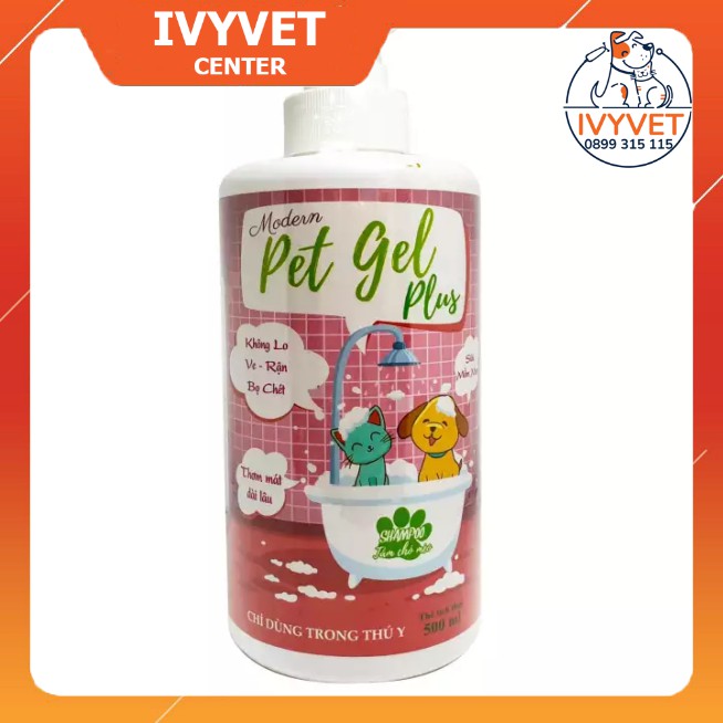 Sữa Tắm chó mèo Pet Gel Plus giảm ve rận, khử mùi