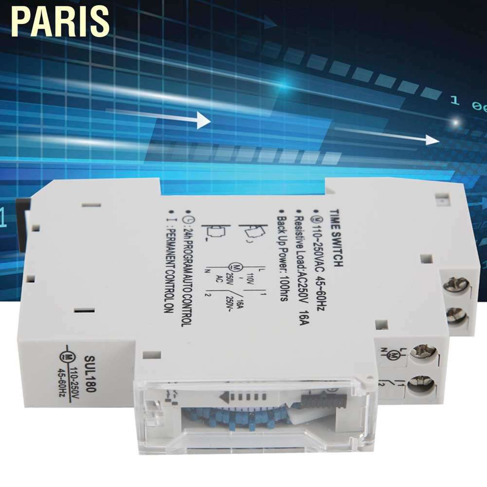 Paris 24‑Hour Time Switch High Accuracy Automatic Timer with Indicator Light | BigBuy360 - bigbuy360.vn