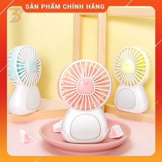 Quạt mini cầm tay chính hãng Jisulife kèm tính năng đèn ngủ an toàn tiện lợi, Pin lớn 4000 mAh, Hàng chính hãng
