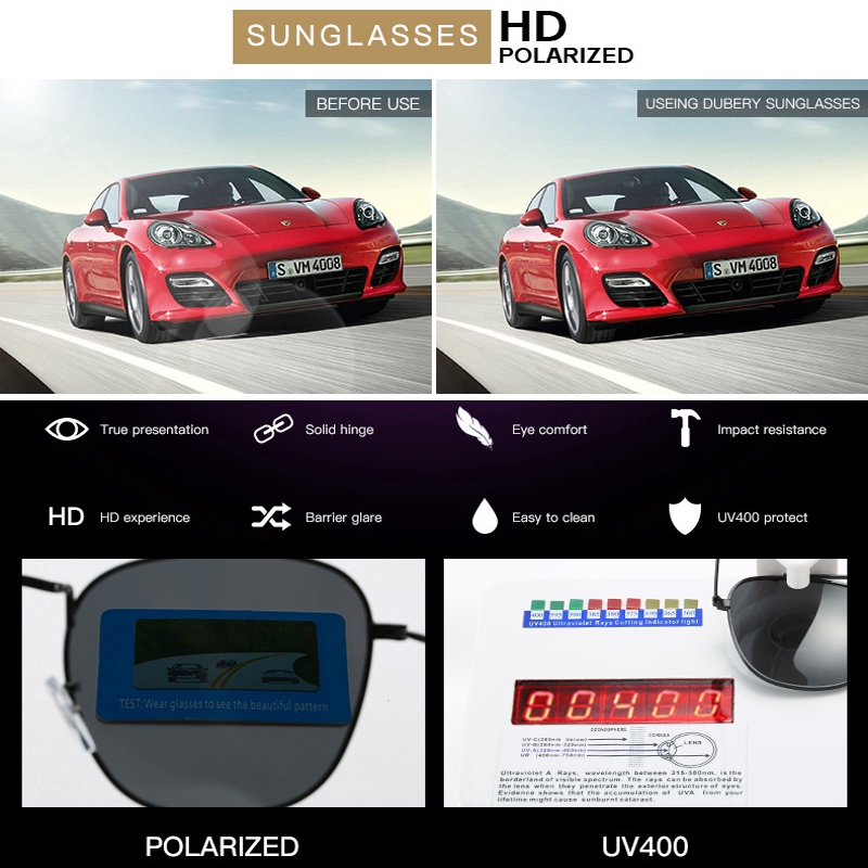 Kính mát hình vuông hai thanh hỗ trợ chống tia UV 400 dành cho nữ