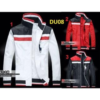 Áo khoác dù 2 lớp phối sọc