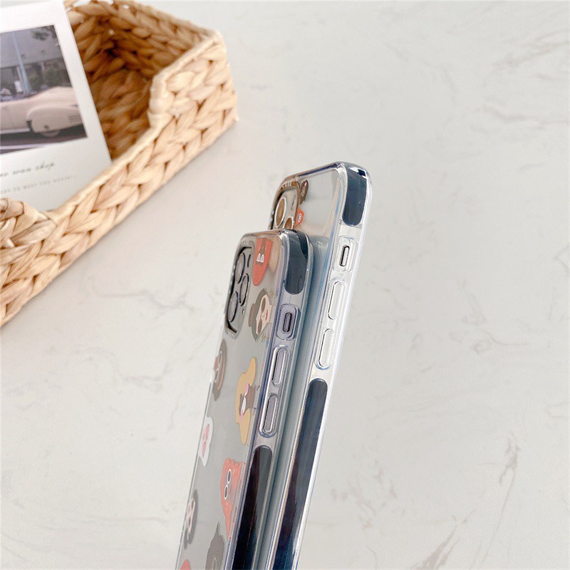 🌸Ready Stock🌸Casing Samsung Galaxy A52 A72 A12 A71 A51 A21s  A70 A50 A50s A30s A30 A20 J7 Prime S20 S21 Plus Note 20 Ultra Phone Case Fashion Girl Anime  Silcone Transparent Silicone Shockproof Soft Clear Protective Cover