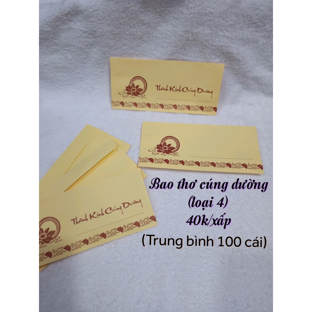 Bao thơ cúng dường nhiều màu