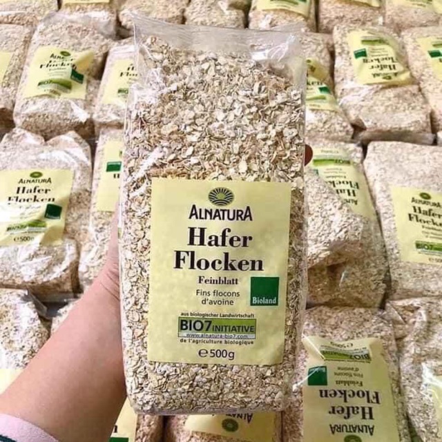 Yến mạch tươi nguyên cám Haffer  Flocken Đức