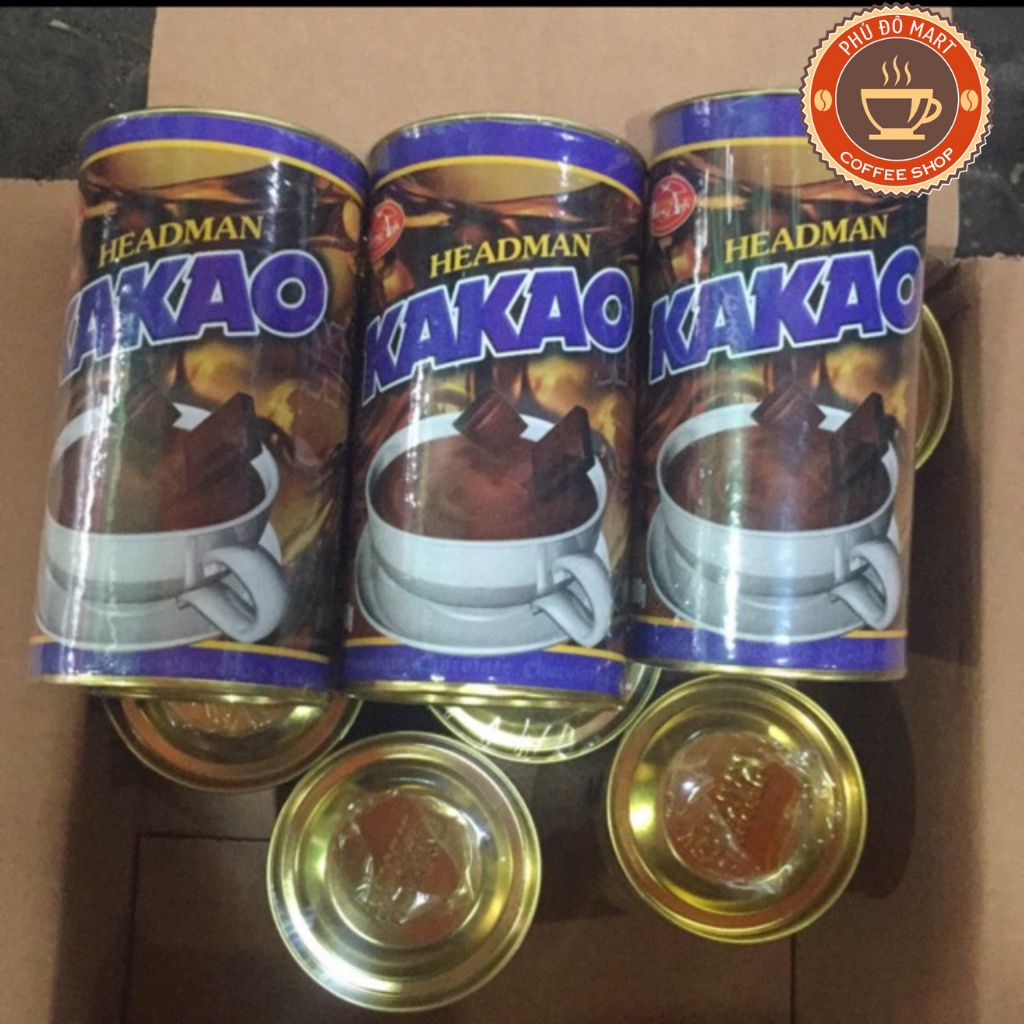 BỘT CACAO/ KAKAO HEADMAN 2IN1 HỘP TRÒN 500G