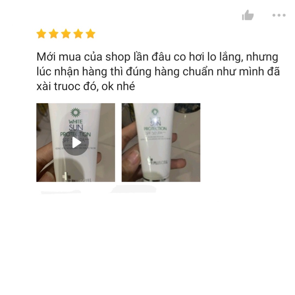 Kem chống nắng da khô dr pluscell absolute sun cream spf 50 + pa+++ 30ml