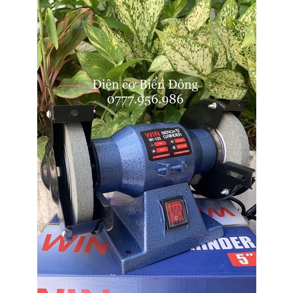 Máy mài hai đá ♥️ FREESHIP ♥️ Máy mài 2 đá WIN 125mm chuyên dùng để mài sắt, gỗ, kéo, phá đá, kim loại.