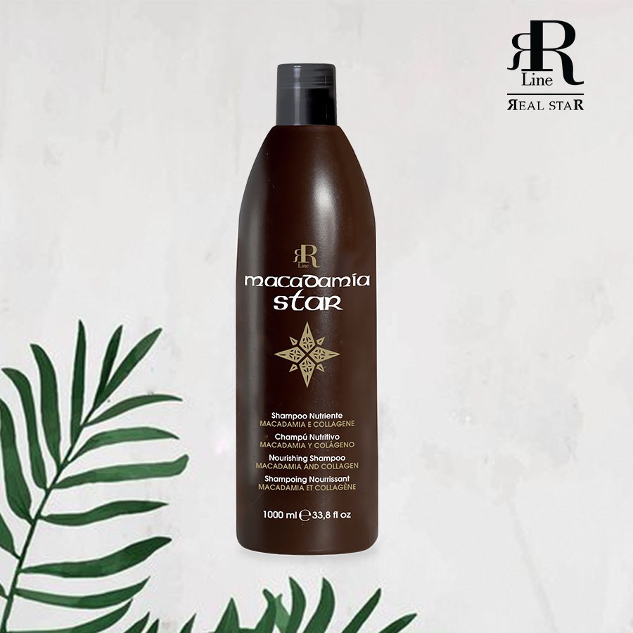 Dầu gội chăm sóc và phục hồi tóc hư tổn với hương thơm quyến rũ Rrline Macadamia Collagen Star Shampoo 1000ml