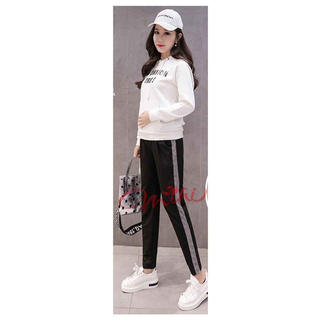 Quần bầu, quần legging bầu viền bạc
