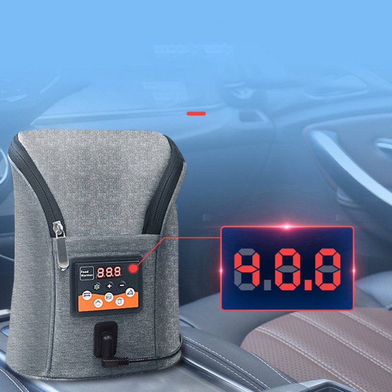 Máy hâm hai bình sữa di động cổng USB có thể điều chỉnh nhiệt độ đa năng phù hợp cho xe hơi