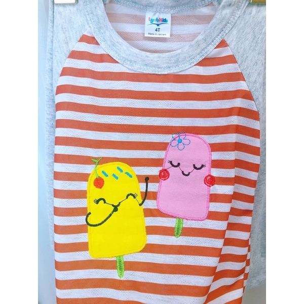 Bộ tay dài thông hơi bé gái