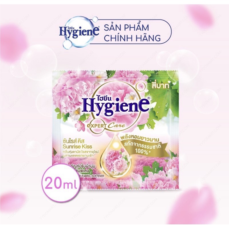 (GIÁ RẺ NHẤT) 12 gói nước xả vải Hygiene đậm đặc Thái Lan (14 loại) 20ml