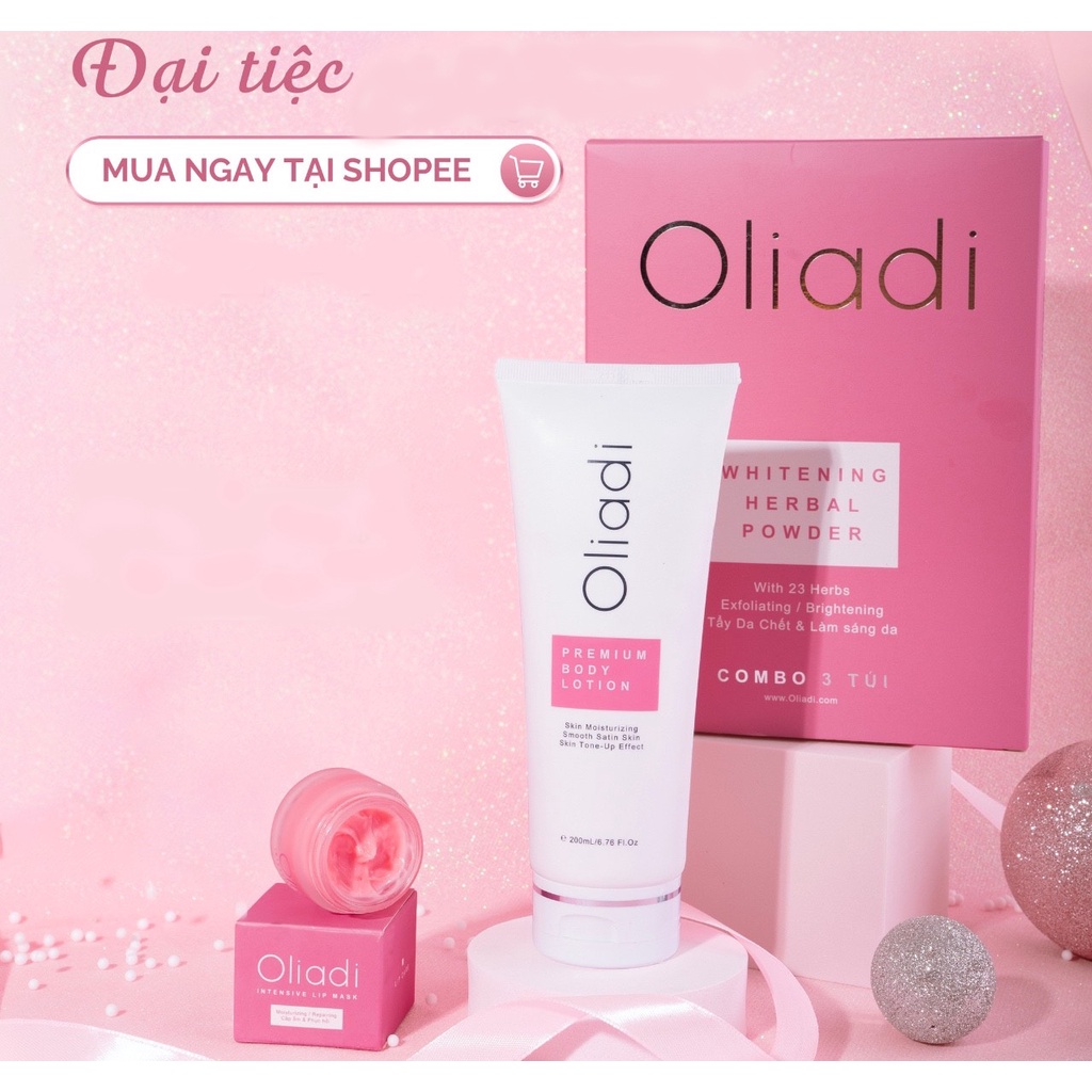 COMBO 3 Tuýp Kem Body Oliadi Dưỡng Trắng Toàn Thân CHÍNH HÃNG