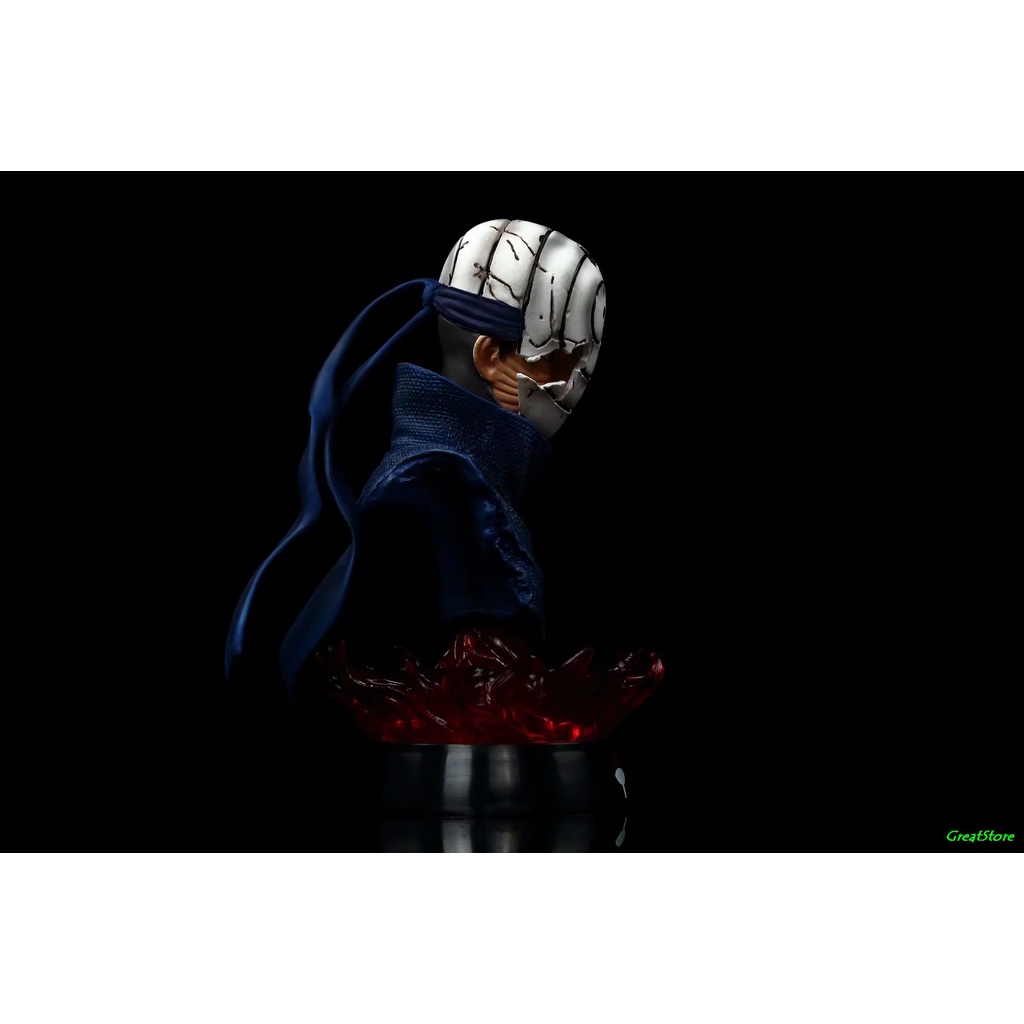 Mô hình tượng bán thân Uchiha Madara và Uchiha Obito trong Anime Naruto 16cm