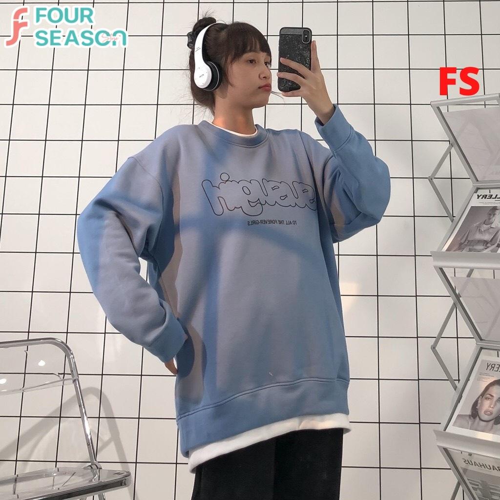Áo sweater tay phồng unisex form rộng SUSUGIRL SW02 FS ulzzang nam nữ hottrend phong cách streetstyle chất nỉ rẻ đẹp