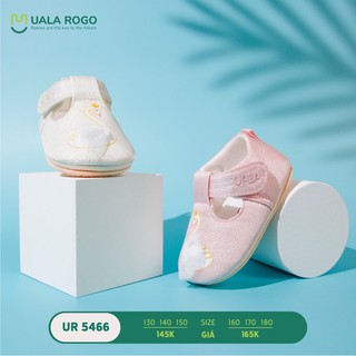Giày cho bé Uala Rogo đế cao su mềm họa tiết chim thiên nga Ur5466