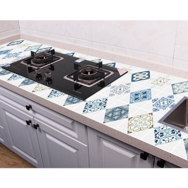 GIẤY DÁN TƯỜNG, TRANG TRÍ NHÀ BẾP CHỐNG THẤM DẦU MỠ KÈM HỌA TIẾT MỚI- KHỔ LỚN 3m x 0,6m [ Được làm từ nhôm Foil] | BigBuy360 - bigbuy360.vn