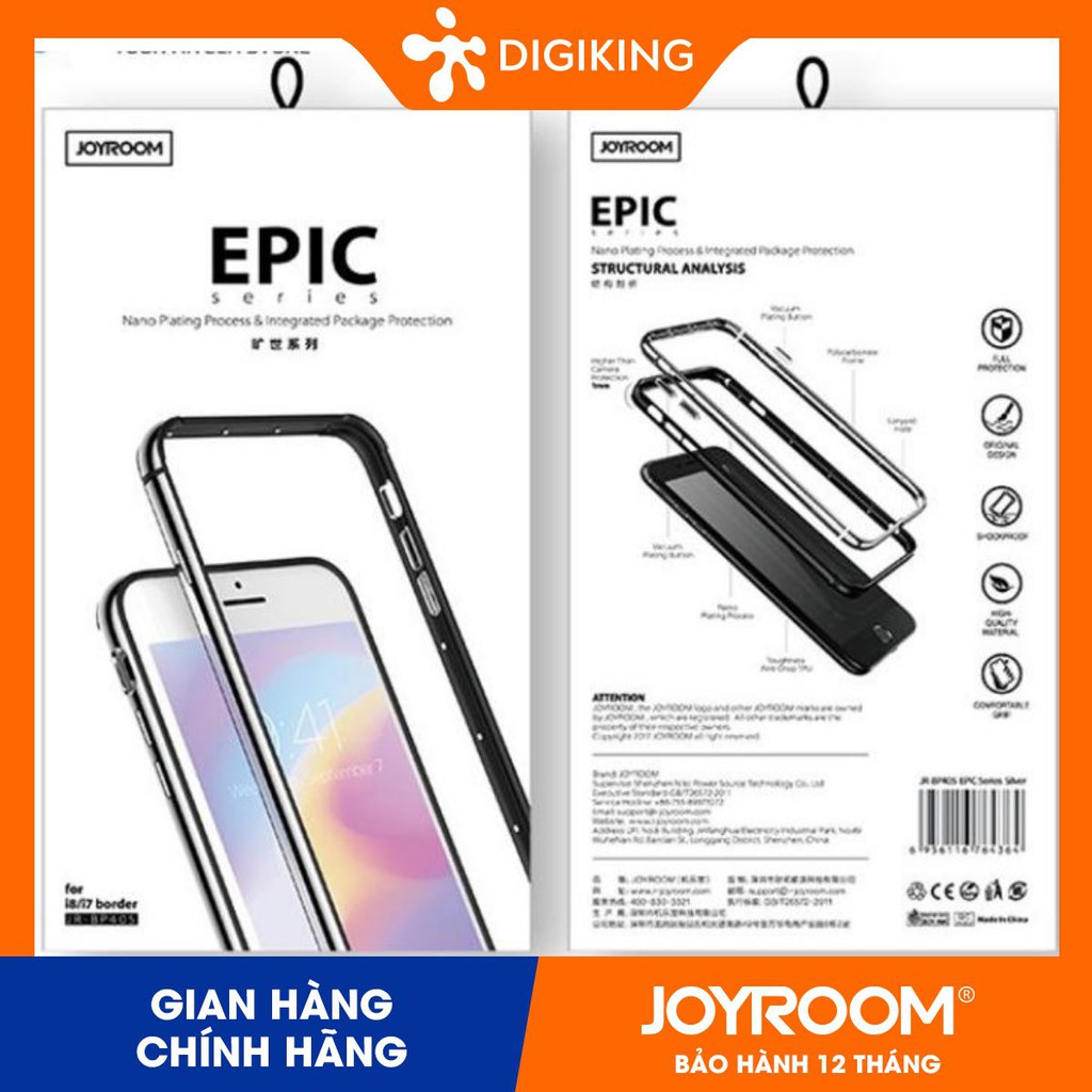 Ốp EPIC seri IP7Plus/8Plus JOYROOM JR-BP405