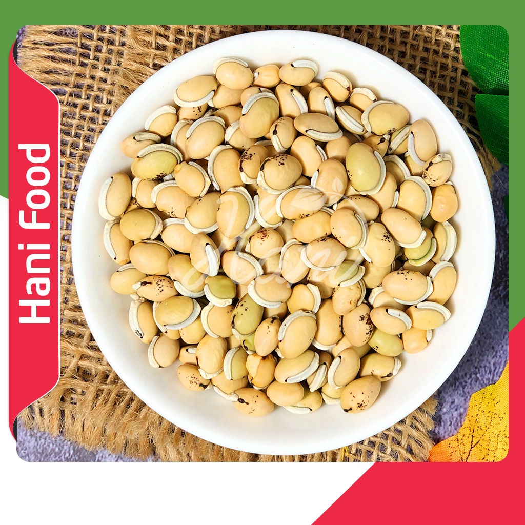 1kg Đậu Ván Trắng Nguyên Hạt Chuẩn Sạch, Hạt Đậu Ván Nấu Chè , Xôi Loại 1 ✔️ Nông sản HANI FOOD