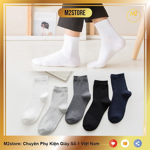 HZ Vớ - Tất nam nữ Hàn Quốc trót lọt Cao Cổ 100% Cotton HARUMA TN06 16 12