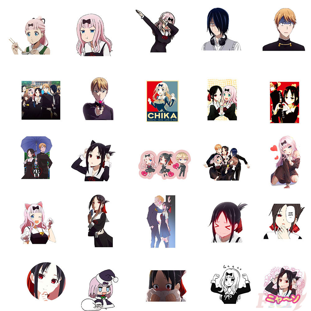 100Pcs/Set ❉ Kaguya Sama: Love Is War Series A Shinomiya Kaguya Stickers ❉ DIY Fashion Decals Doodle Stickers