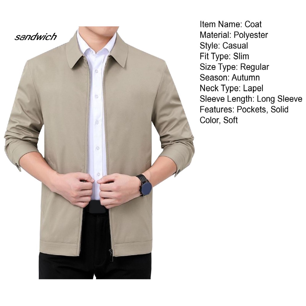 Áo Khoác Cổ Bẻ Thời Trang Công Sở Thanh Lịch Cho Nam