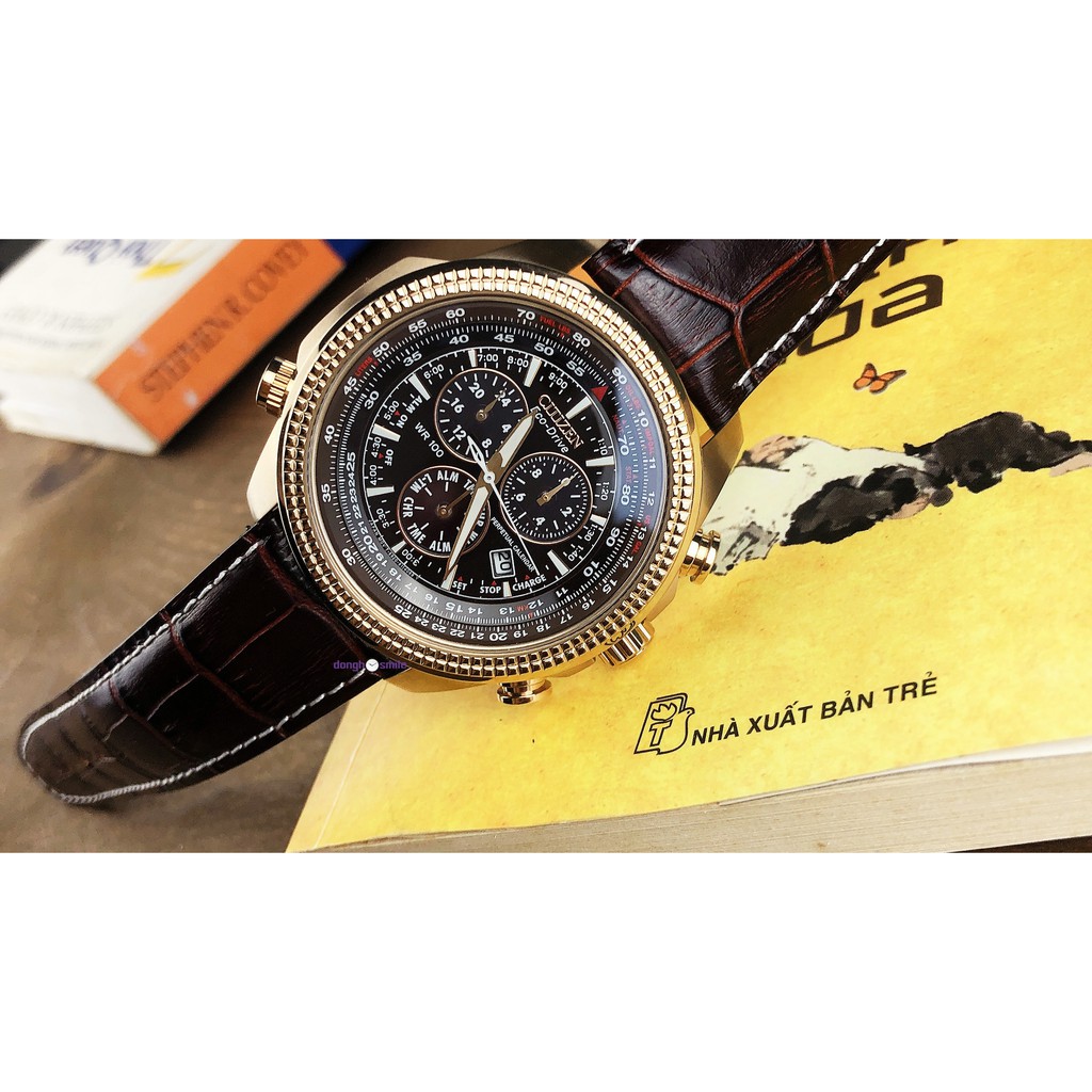 Đồng hồ nam Citizen BL5403-03X size 48mm eco-drive dây da