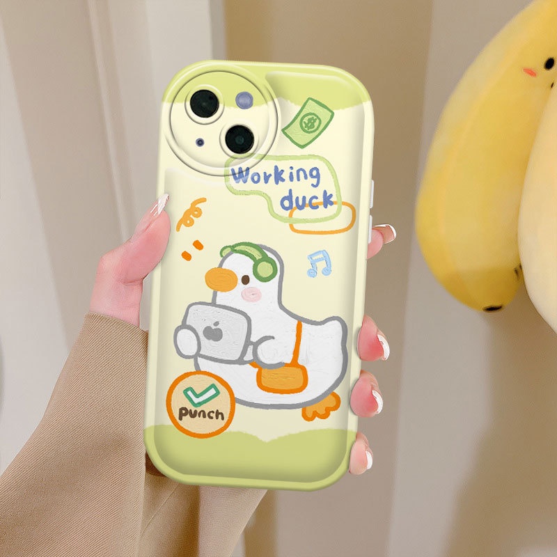 Ốp Điện Thoại Hình Khủng Long Hoạt Hình Có Đệm Khí Chống Rơi Vỡ Cho Iphone 13pro / 14