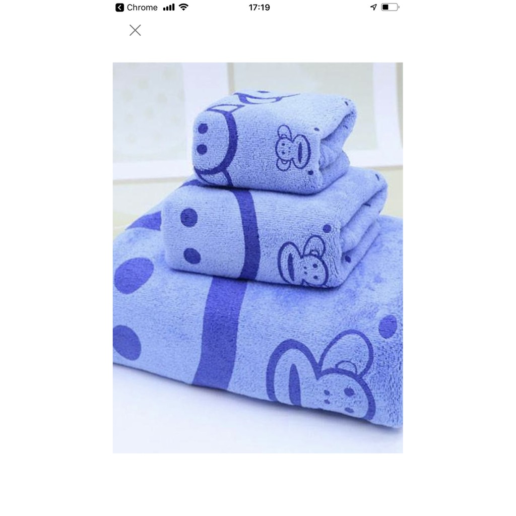 SET BỘ 3 KHĂN KIBA CAO CẤP