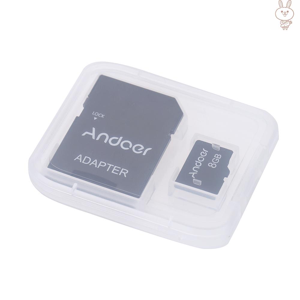 Thẻ Nhớ Tf Andoer 8gb Class 10 + Bộ Chuyển Đổi Thẻ Tf Cho Máy Ảnh / Điện Thoại / Máy Tính
