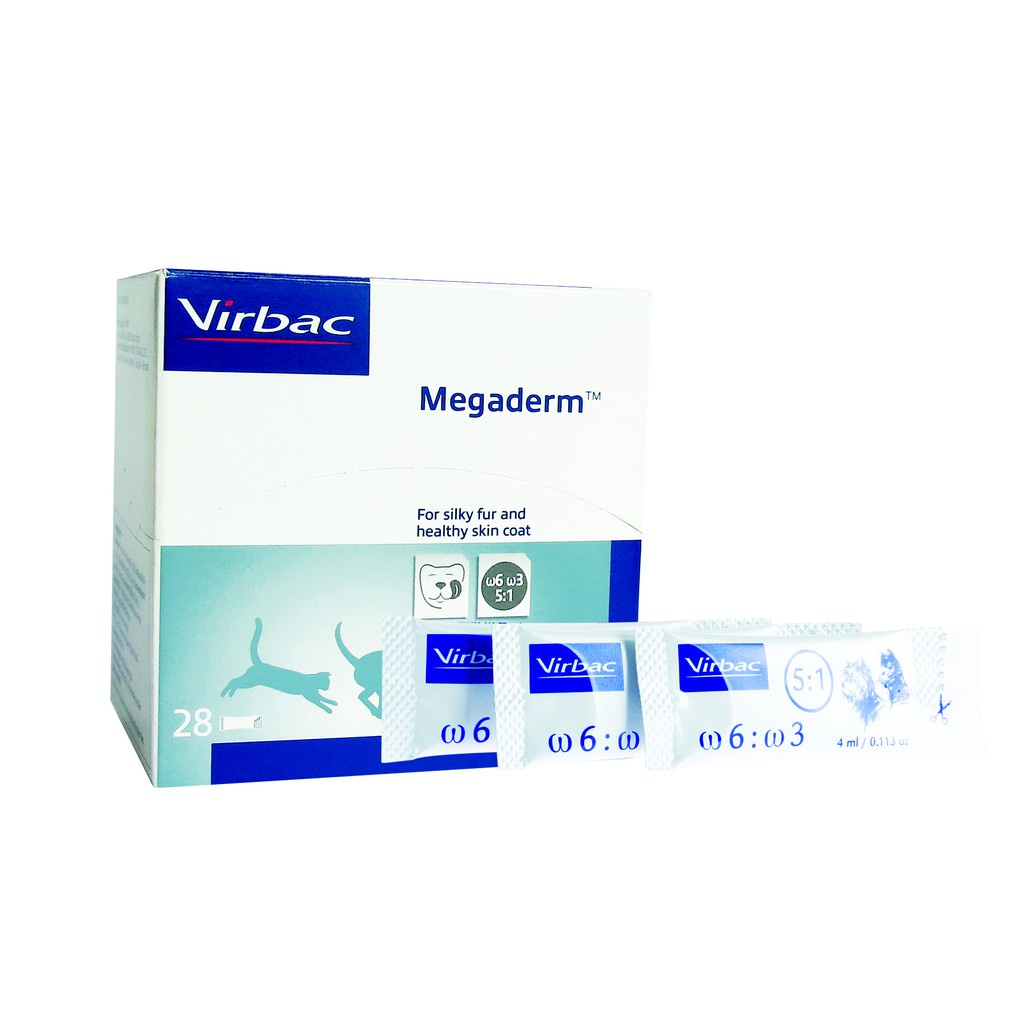 Virbac Megaderm Gel dưỡng lông hỗ trợ điều trị viêm da - giảm ngứa cho chó mèo