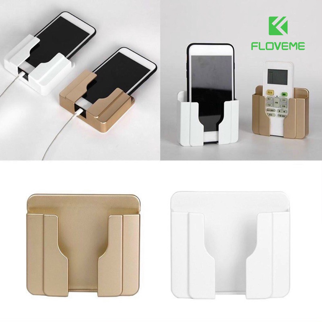Kệ Dán Tường Để Điện Thoại Floveme , Đựng Đồ, Hộp Đựng Remote Thông Minh, Đa Năng Tiện Lợi