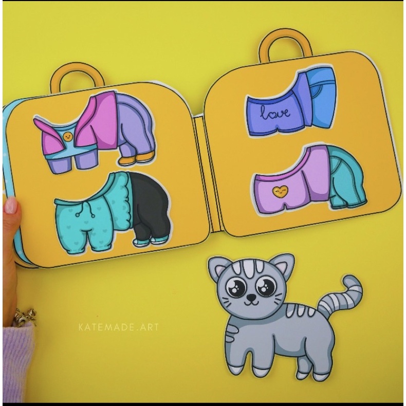 NGÔI NHÀ BÚP BÊ GIẤY MÈO