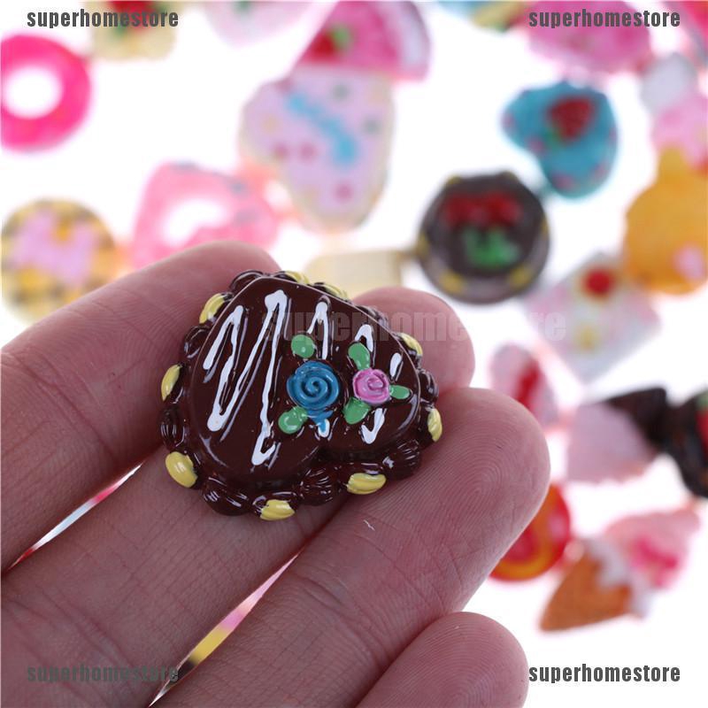 Set 10 Mô Hình Bánh Donut Xinh Xắn Dùng Để Trang Trí Nhà Búp Bê