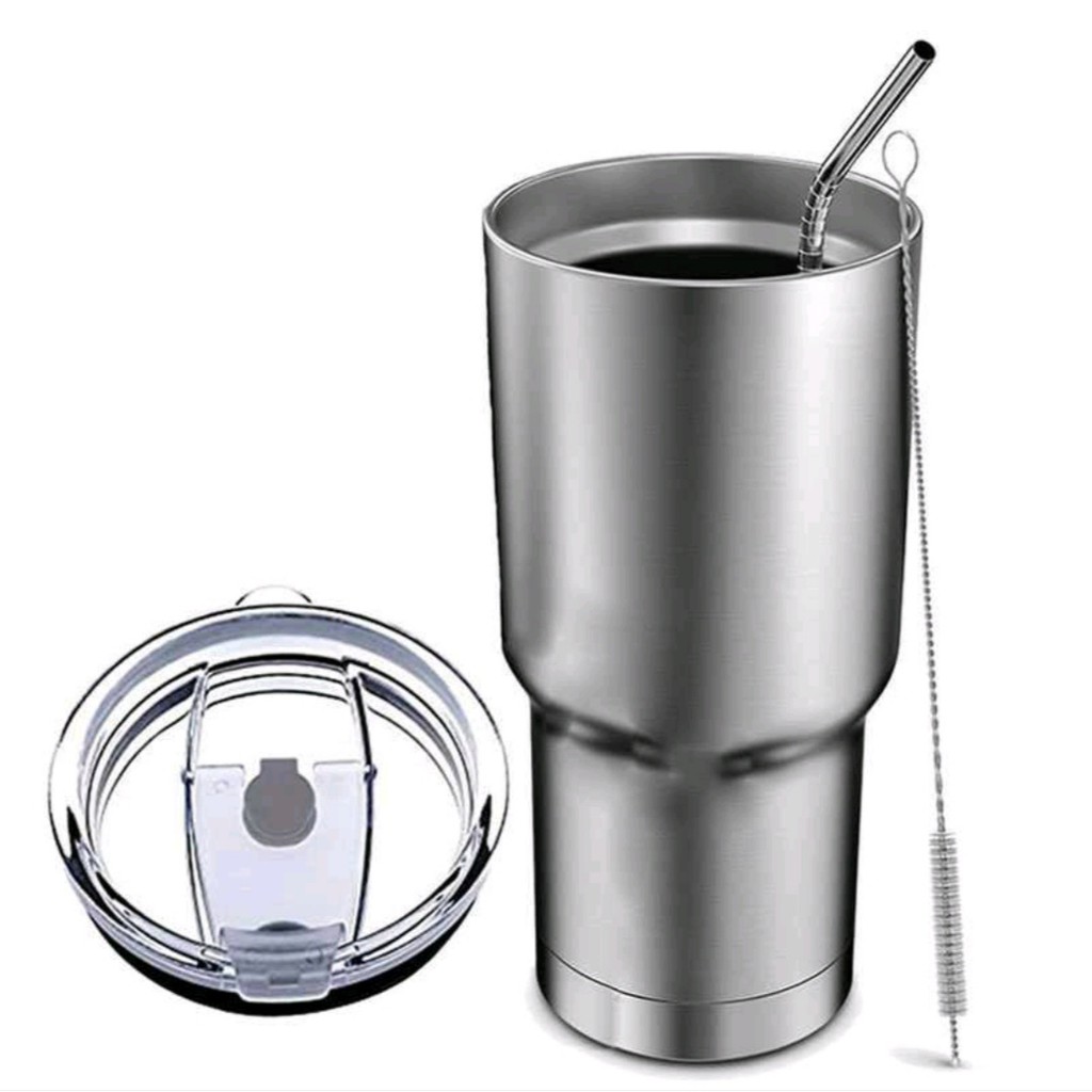 CỐC GIỮ NHIỆT - BÌNH GIỮ NHIỆT INOX THÁI LAN Kèm Túi Xách, 2 Ống Hút Và Cọ Rửa