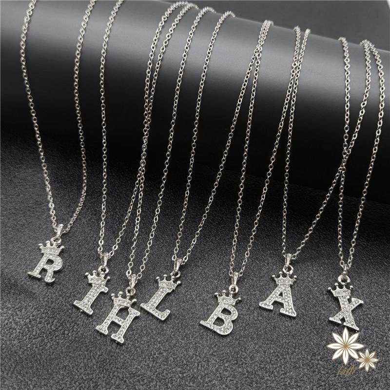 Vòng cổ Mặt 26 Chữ Cái Đính Đá Thời Trang