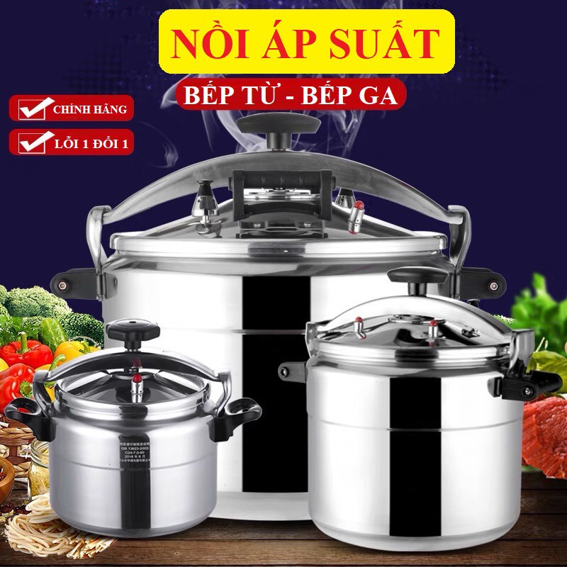 Nồi áp suất đa năng Sikma 4l - 5l - 7 lít - an toàn, bền, dùng cho bếp từ, bếp gas, bếp hồng ngoại