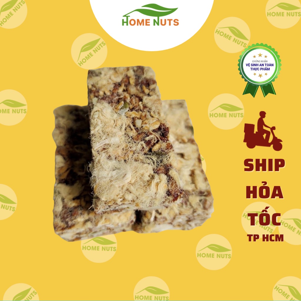 500gram thanh gạo lứt ngũ cốc chà bông, bánh thanh gạo lứt rong biển, thanh dinh dưỡng Home Nuts ăn kiêng, giảm cân