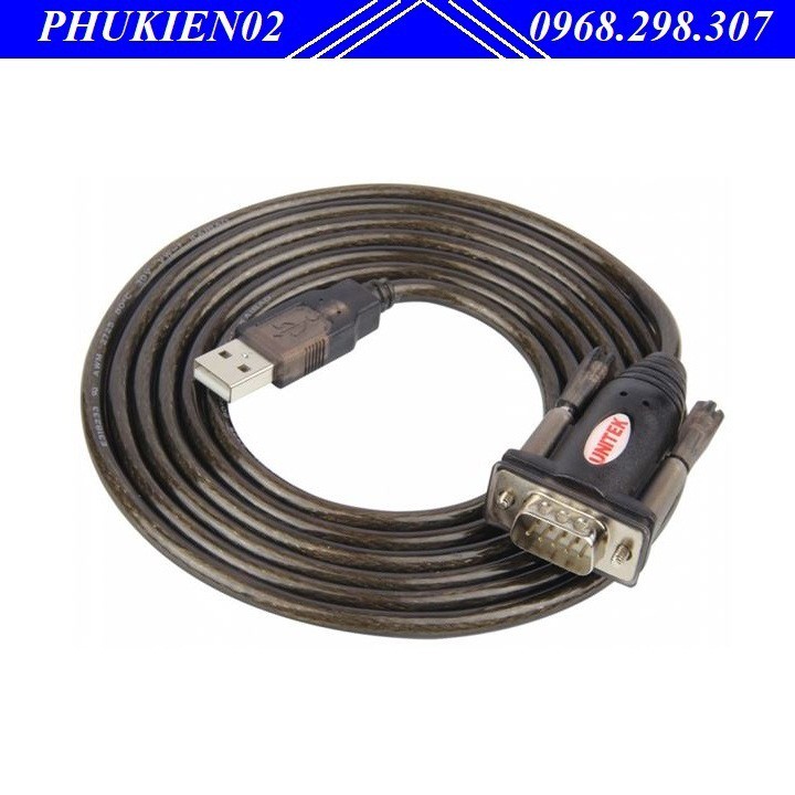 Cáp chuyển USB sang Com RS232 1.5m Unitek Y105
