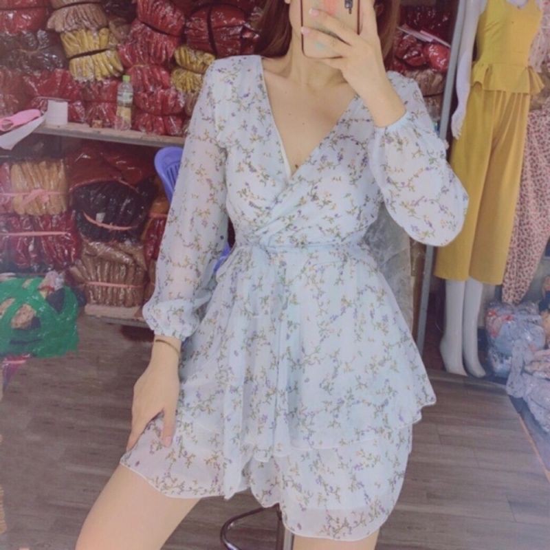 Jum voan tay dài 2 tầng,tôn dáng siêu xinh,Hình thật 💯/ 💯