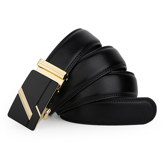 Thắt Lưng Da Nam Khóa Tự Động Cao Cấp Dây Nịt Nam Da Bò 100% Chính Hãng Baellerry Mạ Vàng Bạc Nam Tính | TLKC