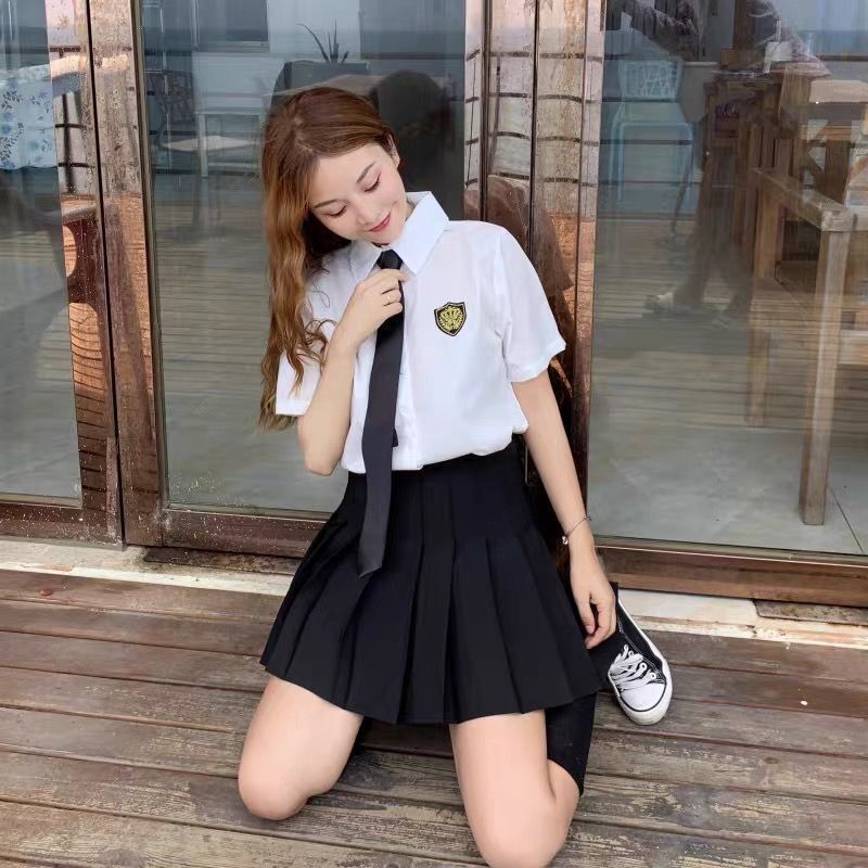 Set đồng phục học sinh phong cách Hàn Quốc thời trang dành cho nữ