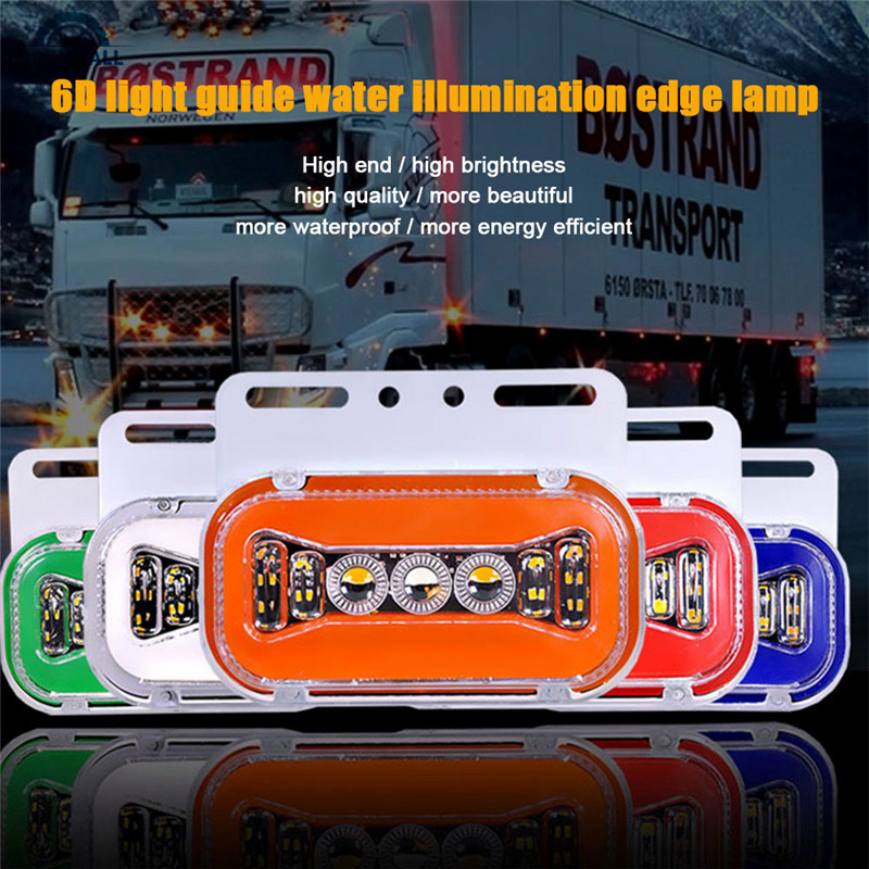 Đèn LED Tín Hiệu Gắn Bên Hông Xe Hơi / Xe Tải 24v Thiết Kế Tiện Dụng