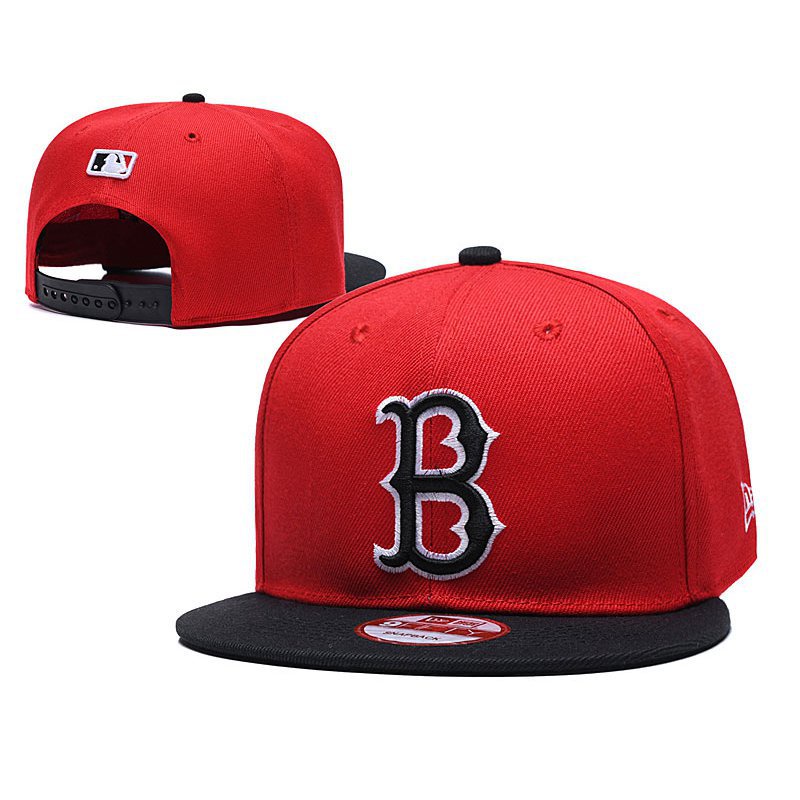 MLB Boston cap Red Sox plain sport Snapback Hiphop travel Trucker Owc9