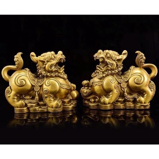 Tỳ hưu bằng đồng vàng linh vật phong thủy bằng đồng