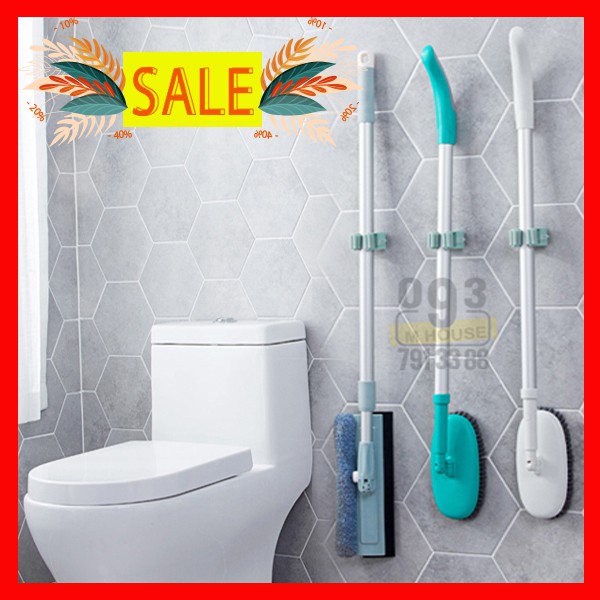 Combo 3 Móc Dán Treo Đồ,Móc Kẹp Treo Đồ Không Khoan Vít